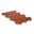 Тротуарная плитка Тиара, красный, h=60 мм