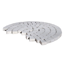 Тротуарная плитка Классико круговая, Серебристый, h=60 мм