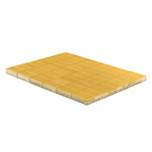Тротуарная плитка Прямоугольник, Желтый, h=60 мм