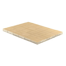 Тротуарная плитка Прямоугольник, Песочный, h=40 мм